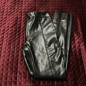 XS forever 21 skinny leather pants